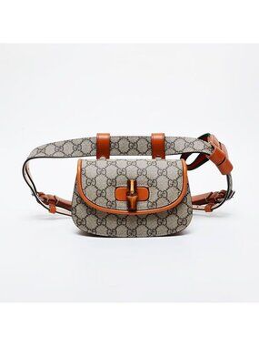 Gucci Waist Bag Bamboo GG Supreme
